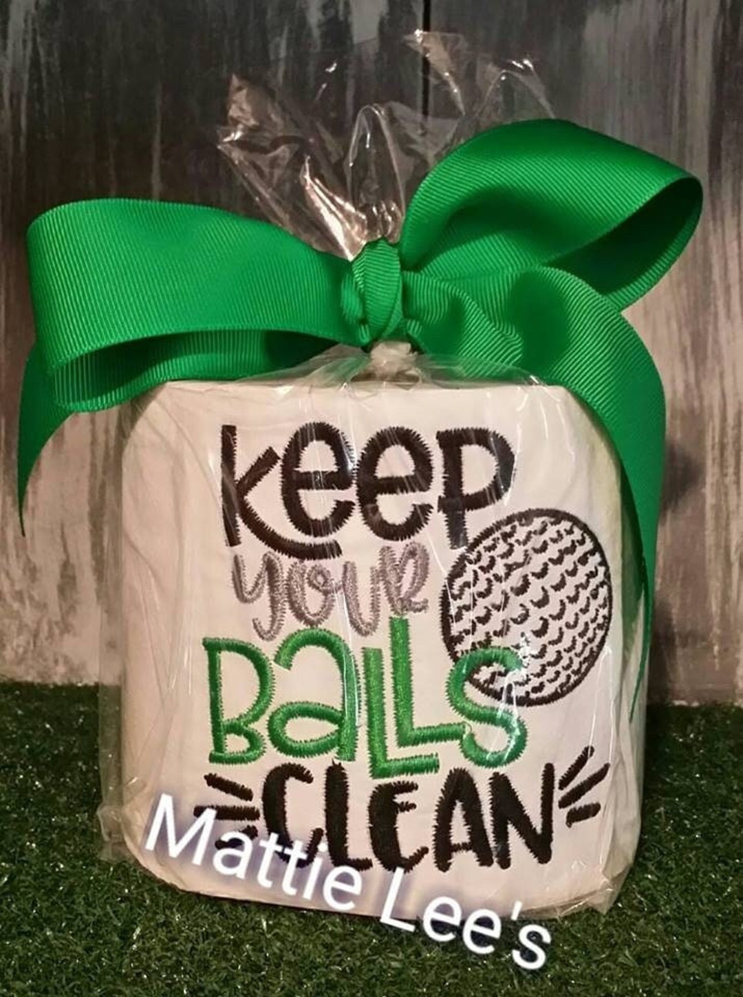 Monogrammed Funny Golf. Toilet Paper, Gag Gift, Dirty Santa, Christmas, Golf, Pro, Balls