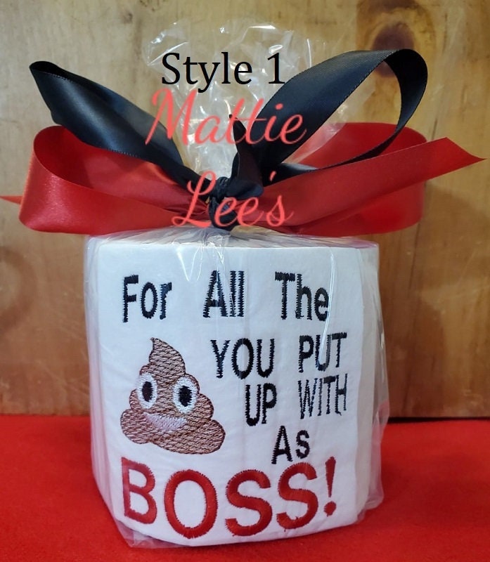 Handmade Custom Text Supportive Positive Bow Poo with Personalized Text -  Over the Hill Toilet Gift Nurse Gag Gift – The Bloom Crafter