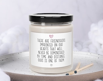 Friendship Candle, Best Friend Gift, Best Friend Birthday Gift, Moving Gift, Missing You Gift, Long Distance Friendship GIft