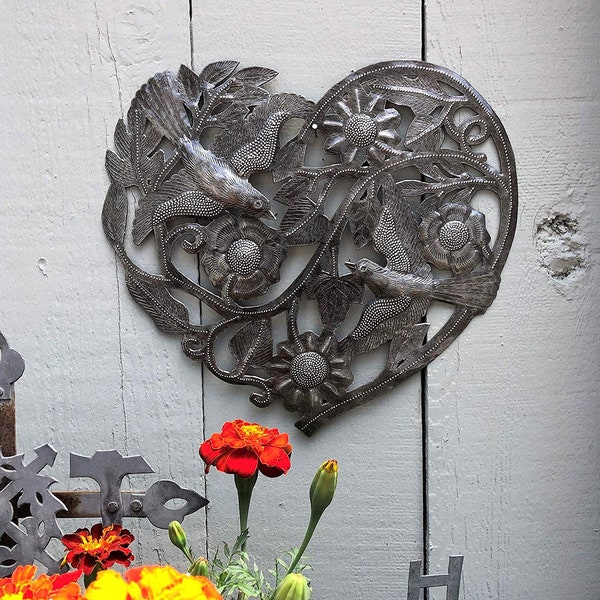 Metal Heart Wall Decor Etsy