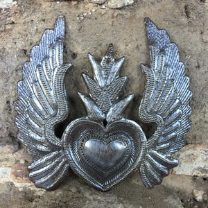 Oiseaux décoratifs en métal, grand petit, ensemble de 3, plaques de jardin  de printemps, intérieur extérieur, fait à la main Haïti, cadeau de fête des  mères 11 x 12 6 x 5,5 -  France