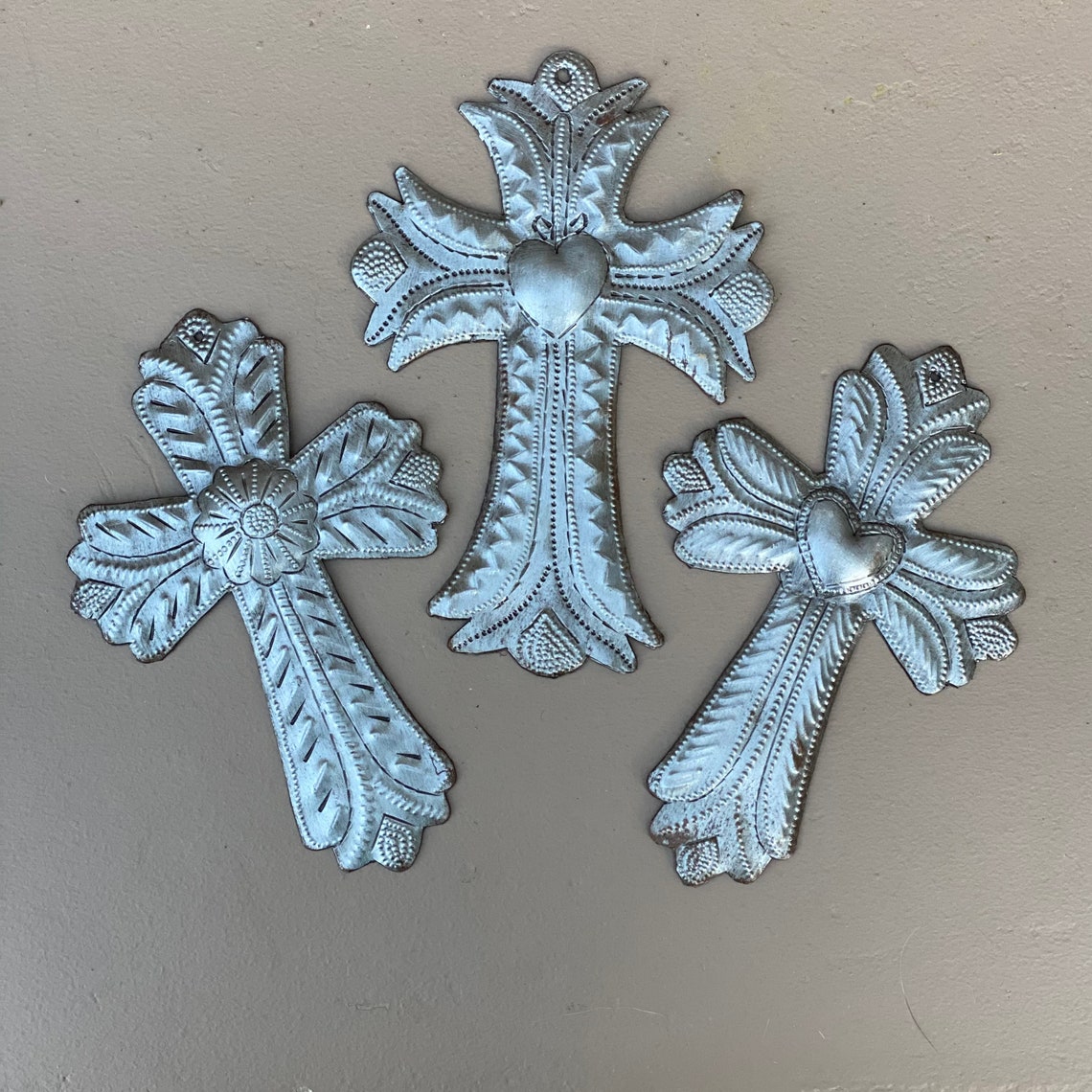 Small Metal Crosses Novelty Gift Set of 3 Crosses Etsy Italia