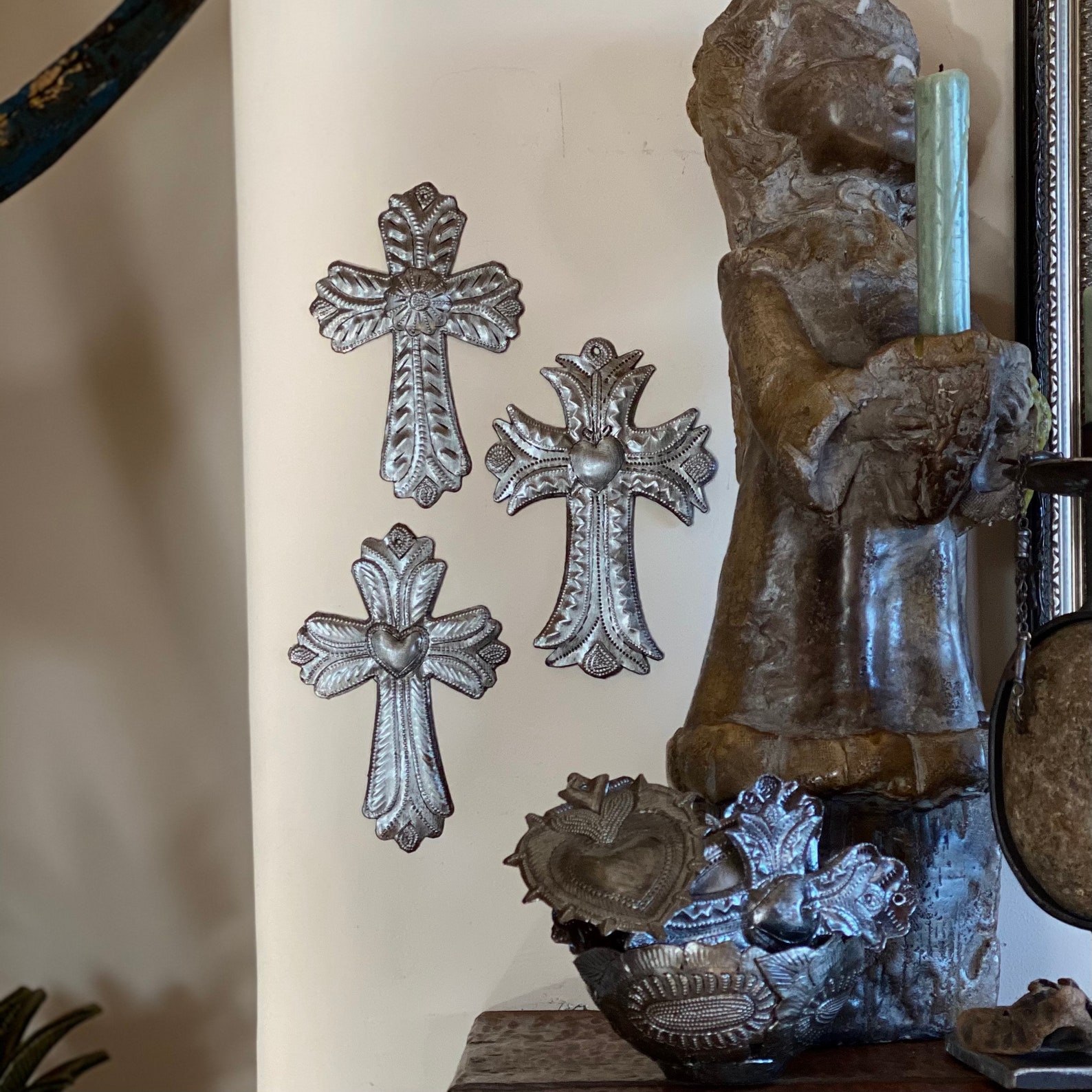 Small Metal Crosses Novelty Gift Set of 3 Crosses Etsy