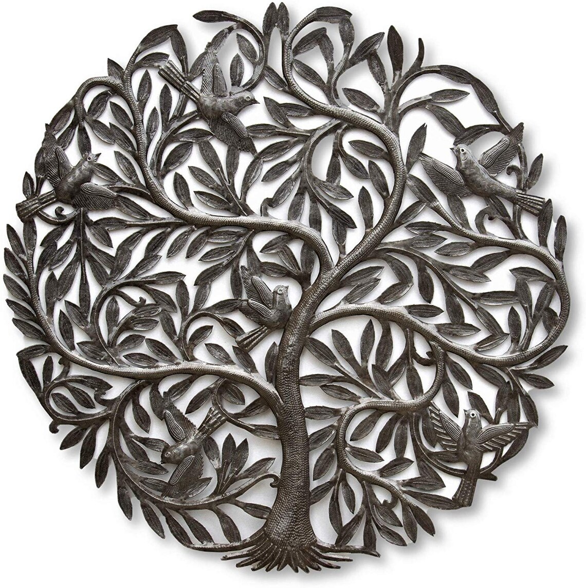 Large Organic Tree of Life With Birds Wall Art Farm House Etsy