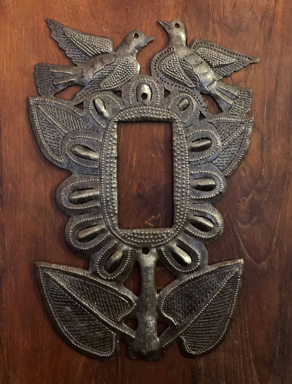 Metal Light Plate Cover Rocker Birds and Flowers Home Etsy