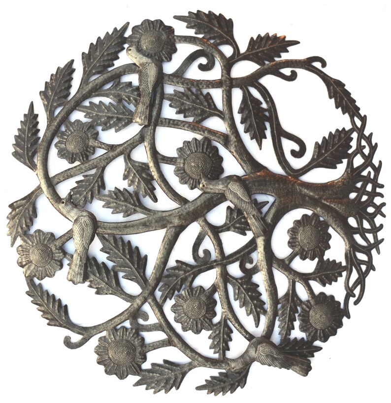 Tree of Life Garden 3D Birds Metal Wall Art Decorative Wall Etsy
