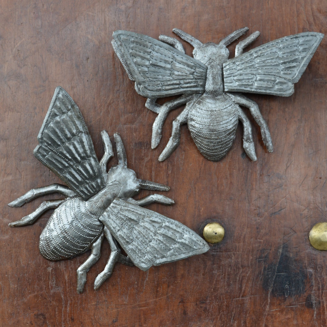 Metal Bee Decorative Bee's Rustic Farmhouse Decor Etsy