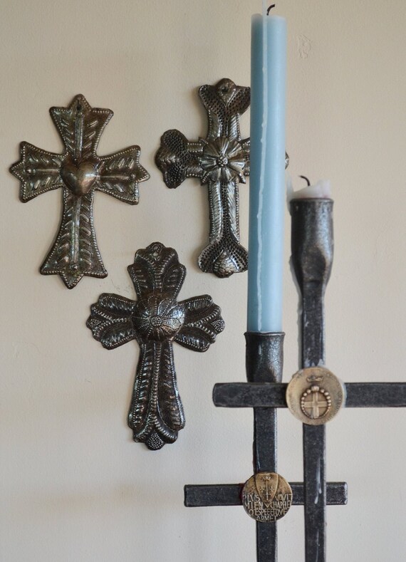 Small Metal Crosses Novelty Gift Set of 3 Crosses Etsy