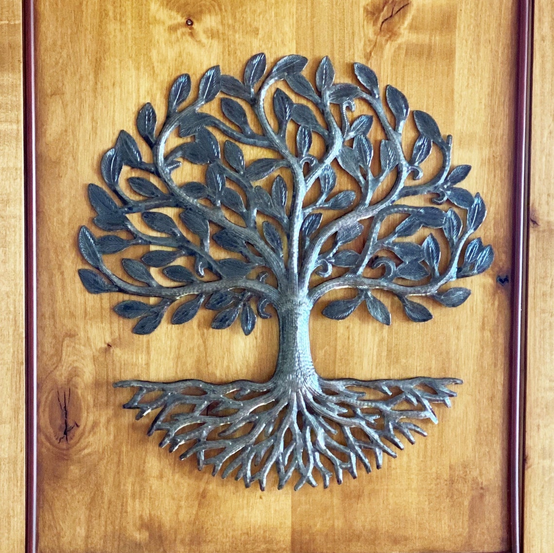 Small Living Tree of Life Plaque 17 Inches Family - Etsy