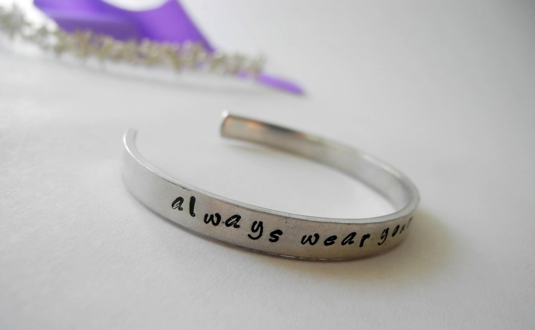 Always Wear Your Invisible Crown Hand Stamped Aluminum Cuff - Etsy