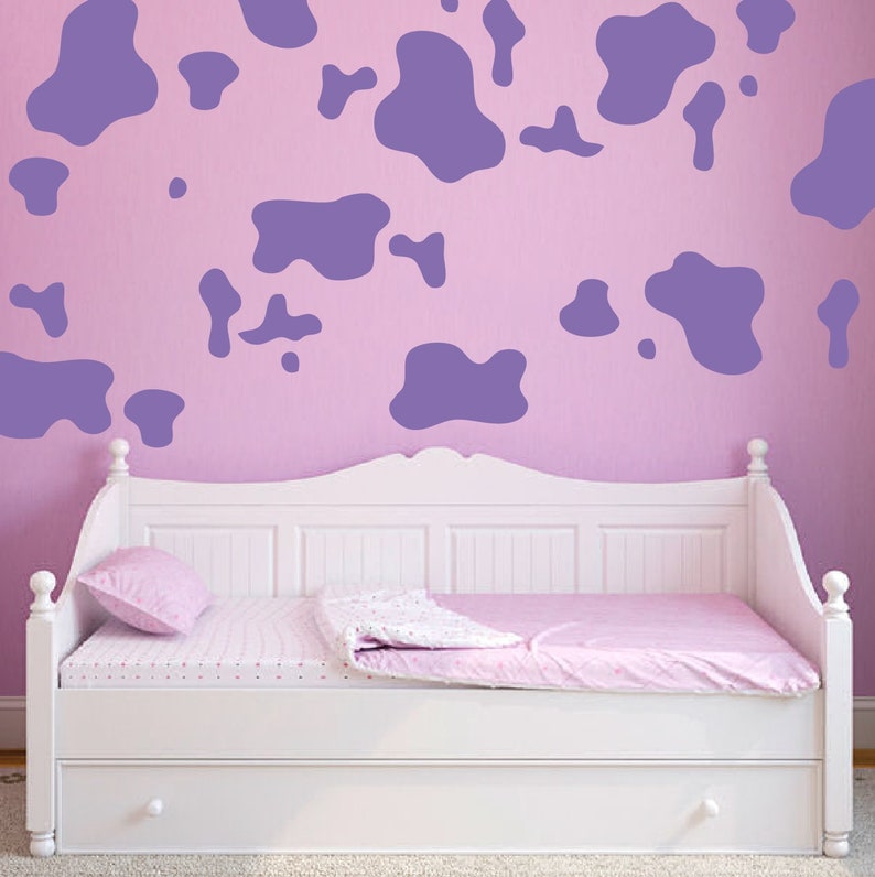 Cow Print Wall Decals Set of 30 Pieces Farm Animal Barn Etsy