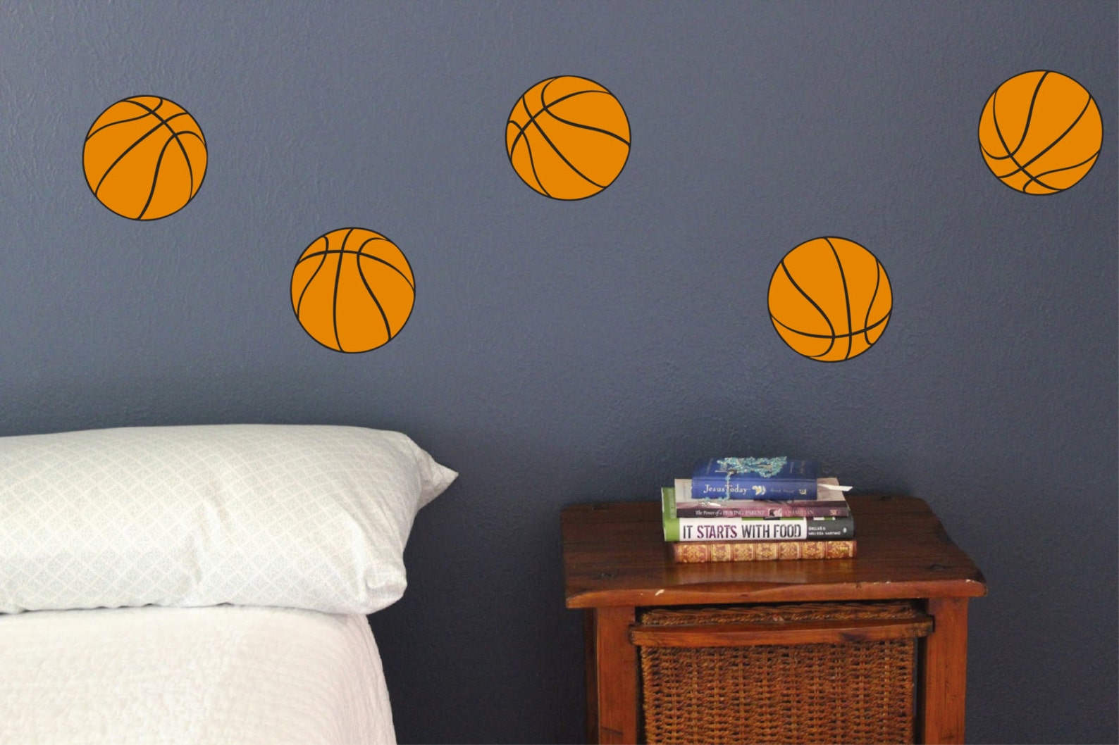 Basketball Set of 12 Fun Sport Wall Decals Hoops Bedroom | Etsy