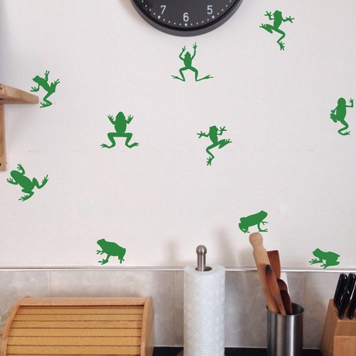 Frog Wall Decals Set of 10 Forest Woods Lake House Bedroom Etsy