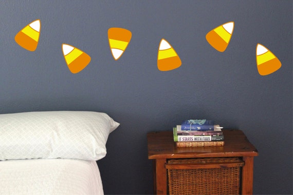 Candy Corn Set of 10 Halloween Decoration Wall Decals