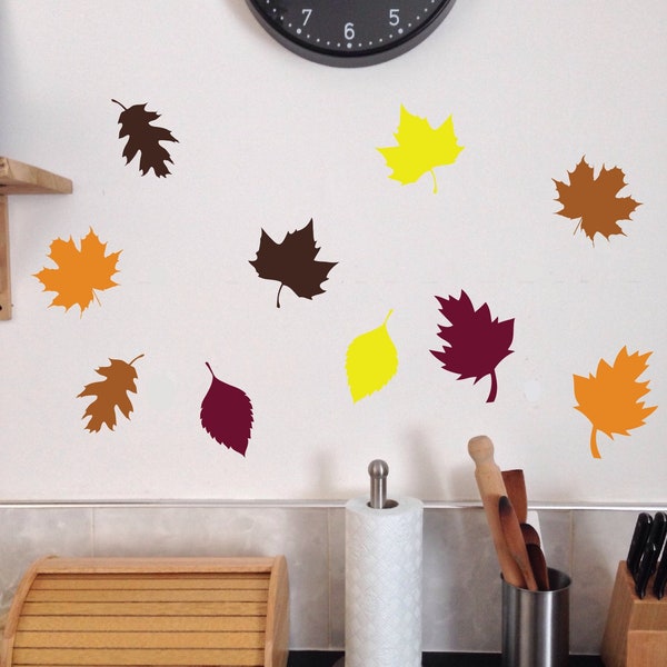 Leaf Wall Decal Etsy