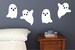 Ghost, Wall Decals, Set of 4, Halloween Decoration Static window cling clings 