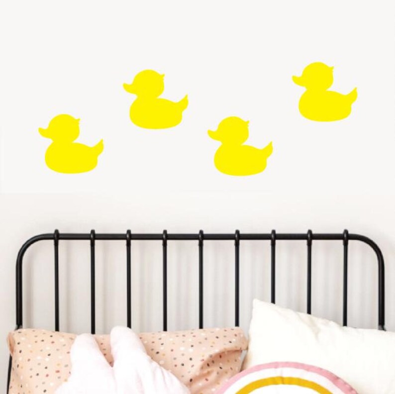 Rubber Duck Wall Decals Set of 10 Duckie kid toy Bedroom Etsy