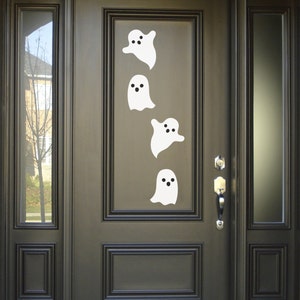 Ghost, Wall Decals, Set of 4, Halloween Decoration Static window cling clings image 2