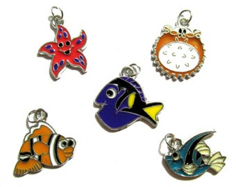 Sea Life Charms | Under the Sea | Fish Charms | Starfish Charms | Jewelry Charms | Bracelet Charms | Necklace Charms