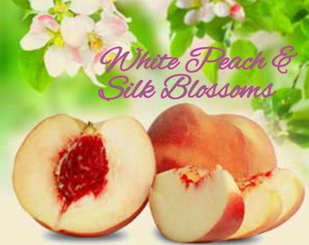 White Peach Silk Blossoms Candles/Bath/Body Fragrance Oil