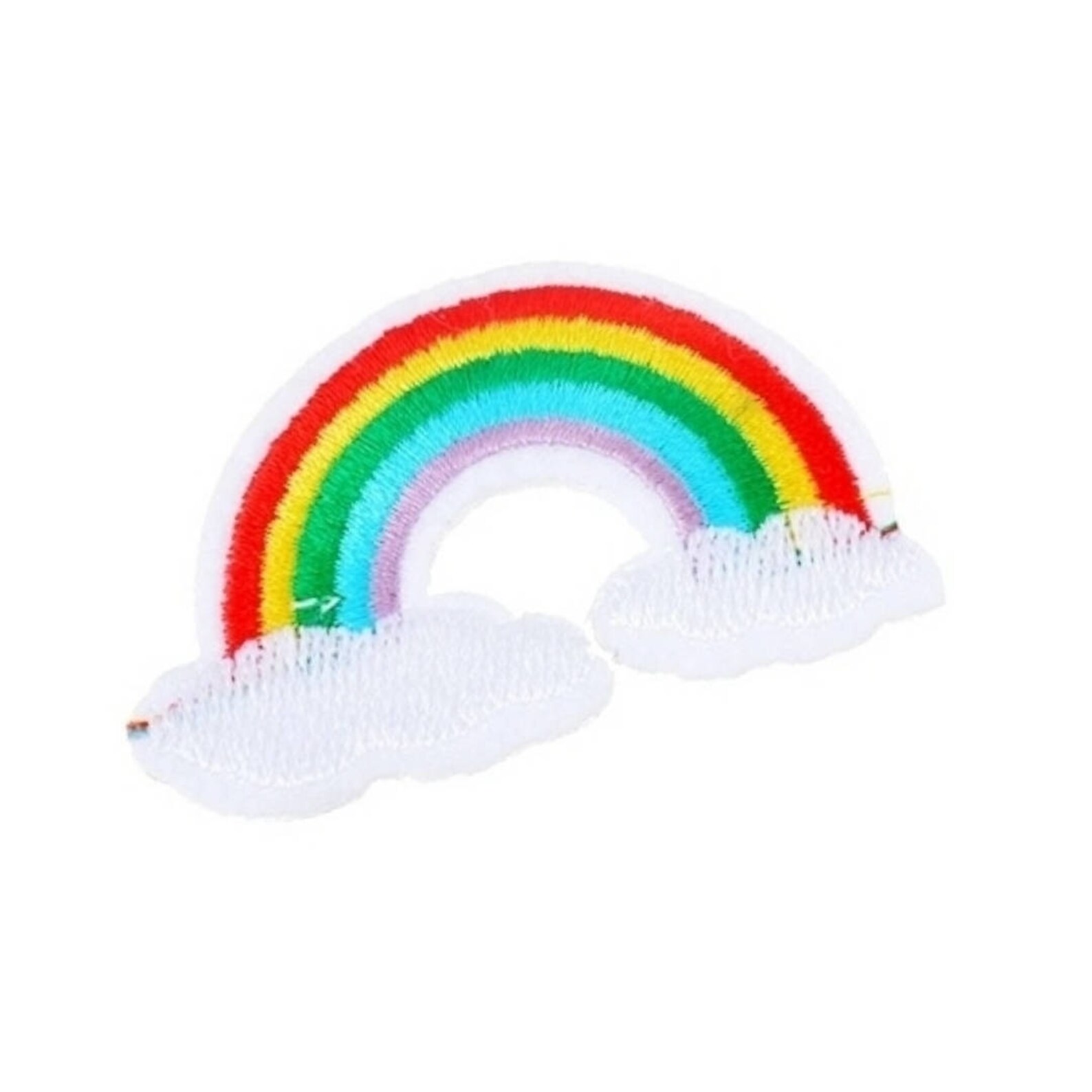 Rainbow Iron-On Patches Embellishments DIY Art Craft | Etsy