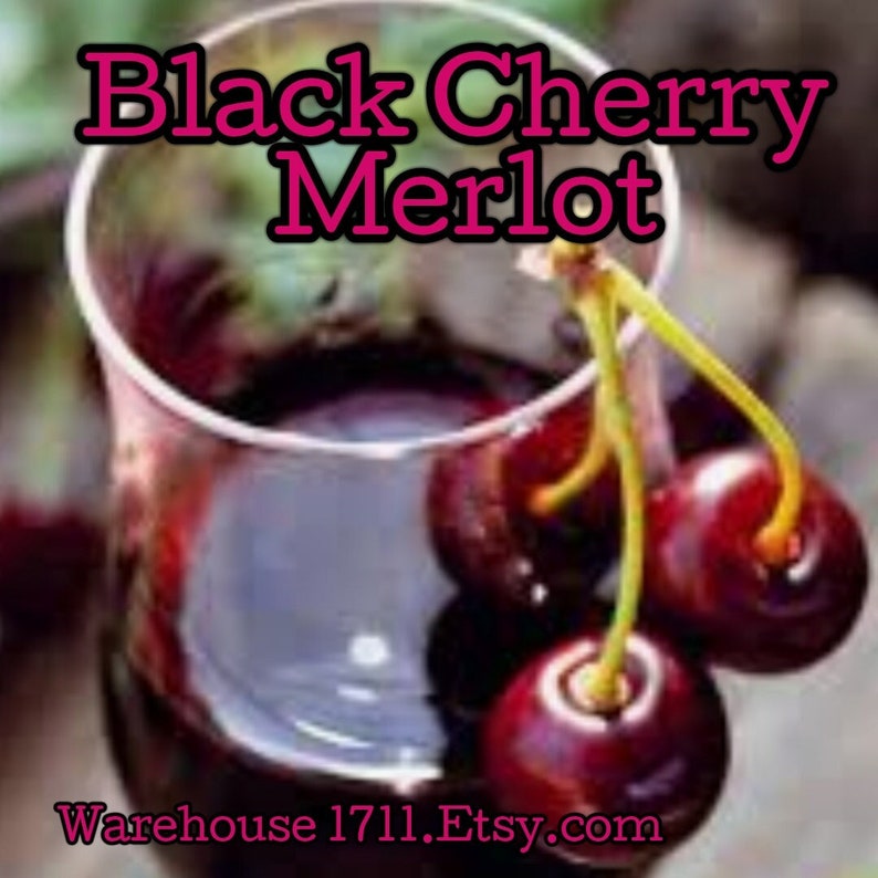 Black Cherry Merlot Type Candle/Bath/Body Fragrance Oil image 1