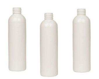 4oz WHITE Cosmo Slim Plastic Bottles