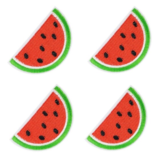 2.75/" Denim Jean Melon Fruit Embroidery Applique Patch