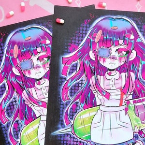 Menhera chan anime  Art Print for Sale by uisch