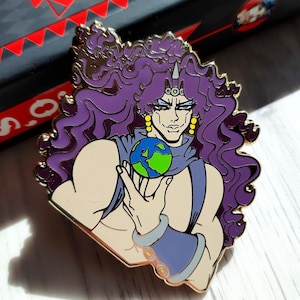 Ultimate God Enamel Pin, Bizarre enamel pin, Anime enamel pin, Anime pin gifts, Ultimate vampire pin, Gifts for anime fans, Enamel pin gifts