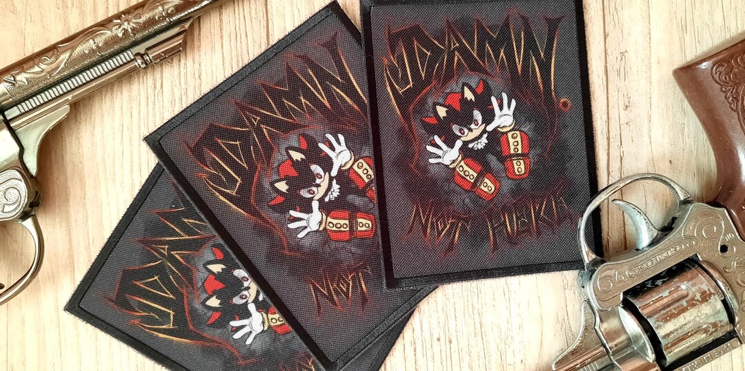 Shadow Racing Patch Shadow Patch,hedgehog Patch,video Game Patch,gifts for Gamers,90s ...