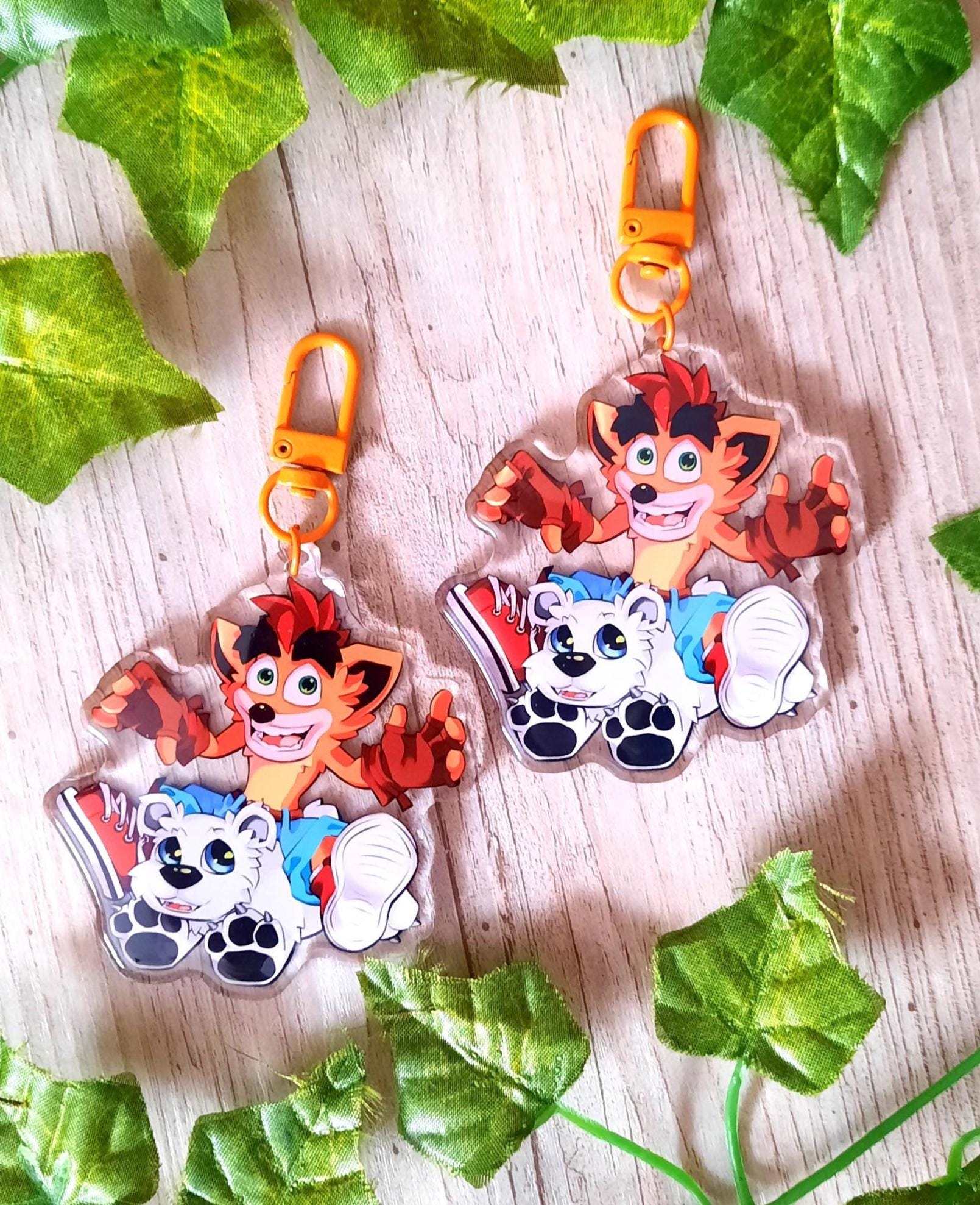 Crash bandicoot keychain - Etsy 日本