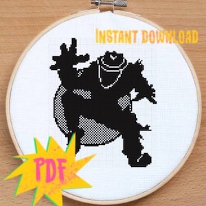 Operation Ivy  cross stitch pattern - ska punk rock crust metal rock