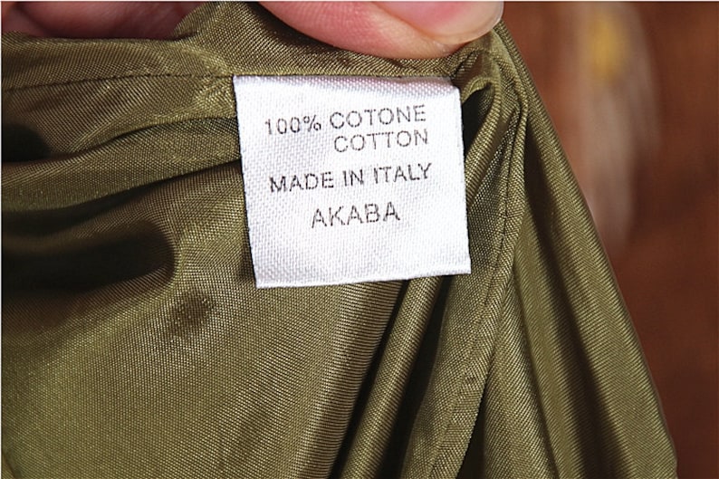 Woman/'s Brown And Yellow Cotton Corduroy Jacket 70/'s Pattern Jacket Vintage Italian Akaba Corduroy Trenchcoat Size L