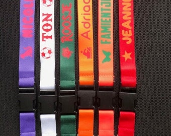 personalized lanyards polyester full print custom lanyard keychain with text name sports lanyard gift plain lanyards personal lanyard name