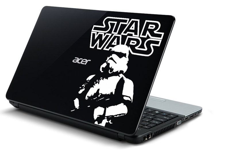 laptop computer decal Star Wars stormtrooper iPad cover decal MacBook cover decal may apple be with you 11 12 13 15 17 inch darth vader afbeelding 2