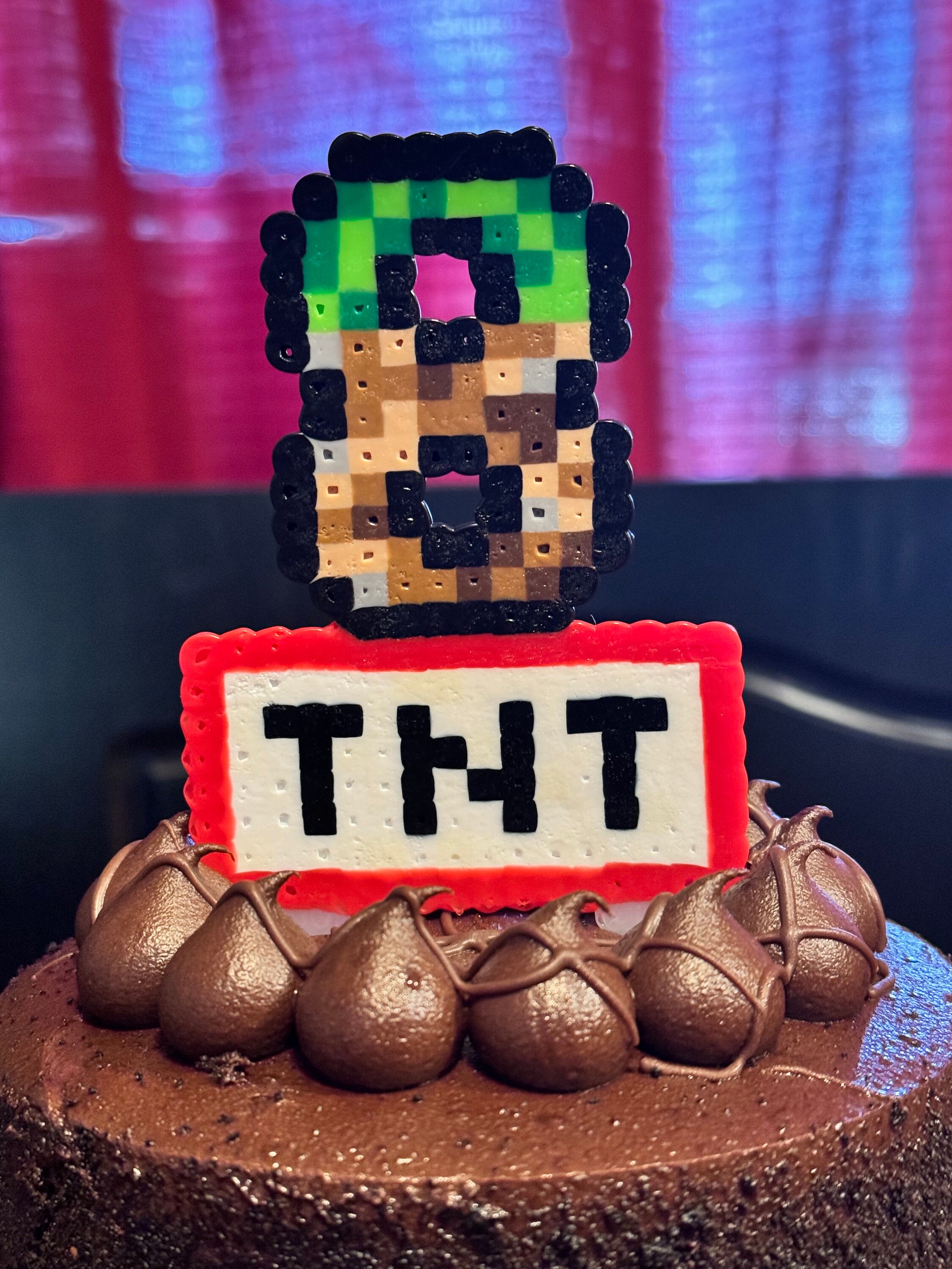 Custom Minecraft Perler Bead Topper