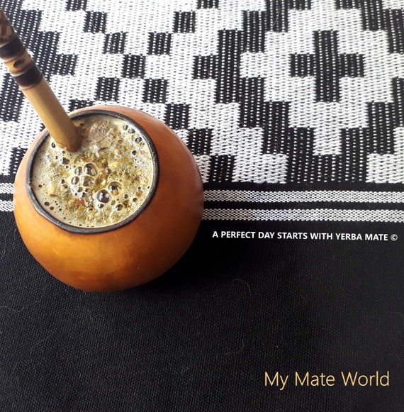 Mate Cup - Yerba Mate Cruz de Malta 6 oz - Bombilla Kit Mate Argentino 