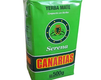 Yerba Mate “Canarias SERENA” w/o Stems – 1.1lbs Bag from Brazil
