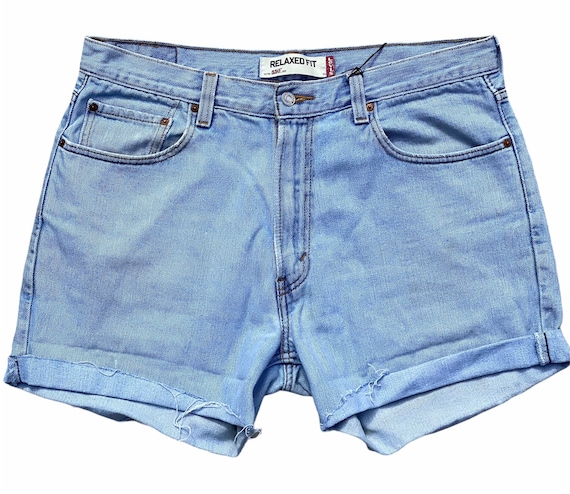 Vintage 90s Levi 550 Shorts Cutoffs Relaxed Fit 39 in Waist High 