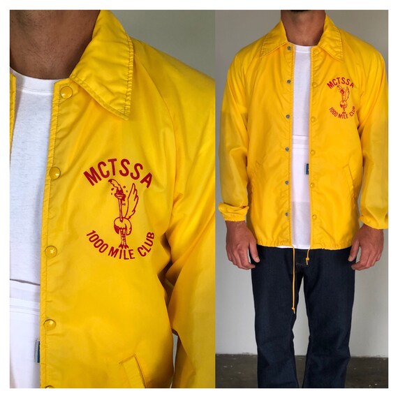 champion yellow windbreaker