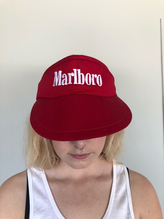 帽子 Marboro Logo Embroidery Corduroy Cap Rare Vintage MARLBORO Hat/cap,marlboro Adventure Team