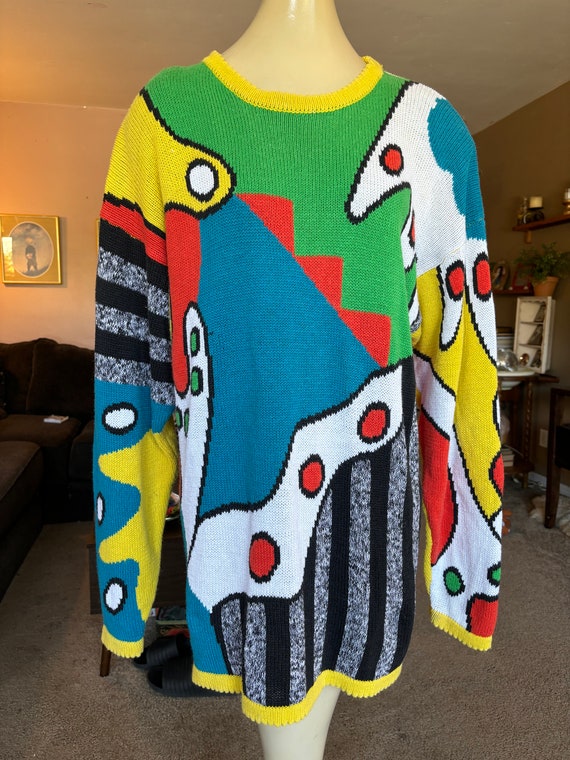 Vintage Cedars Sweater pullover abstract bright co