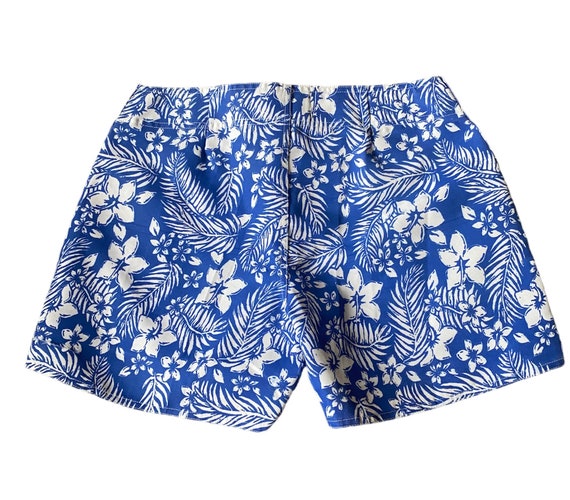 Vintage 70s Board Shorts look new blue and white … - image 5