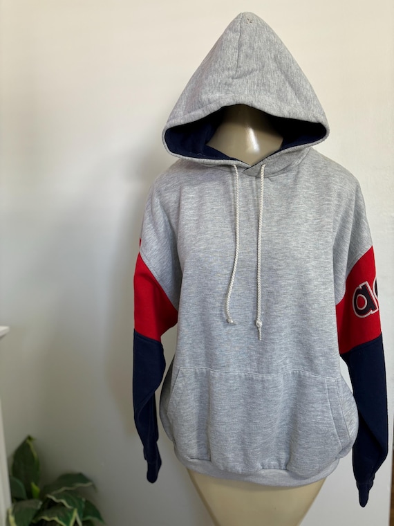 Vintage 90’s Adidas hooded sweater hoodie sweatsh… - image 1