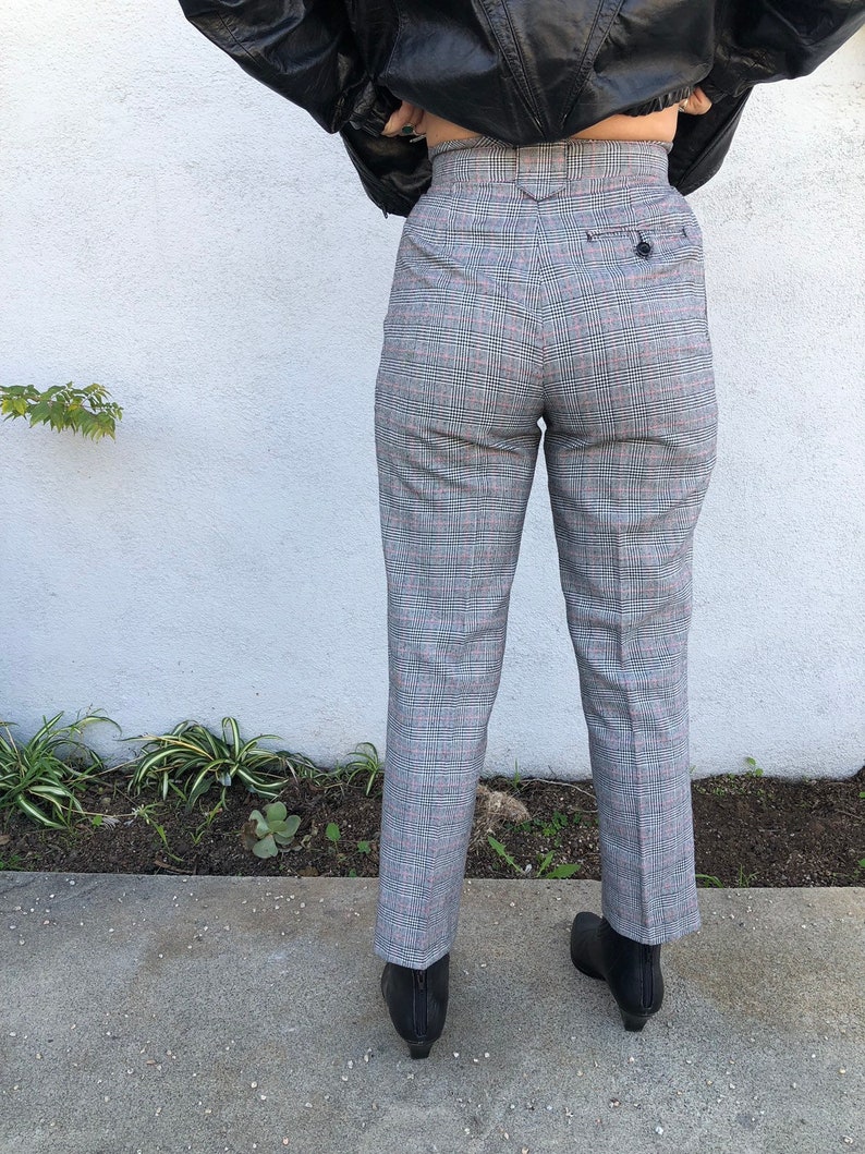 white high waisted skinny trousers