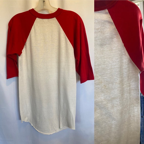 red white baseball tee