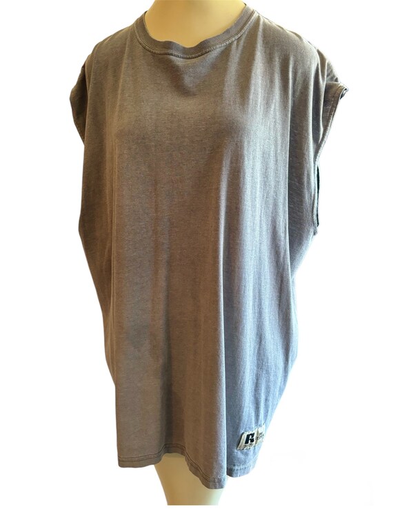 Vintage 90’s Russell athletic grey tank shirt pape