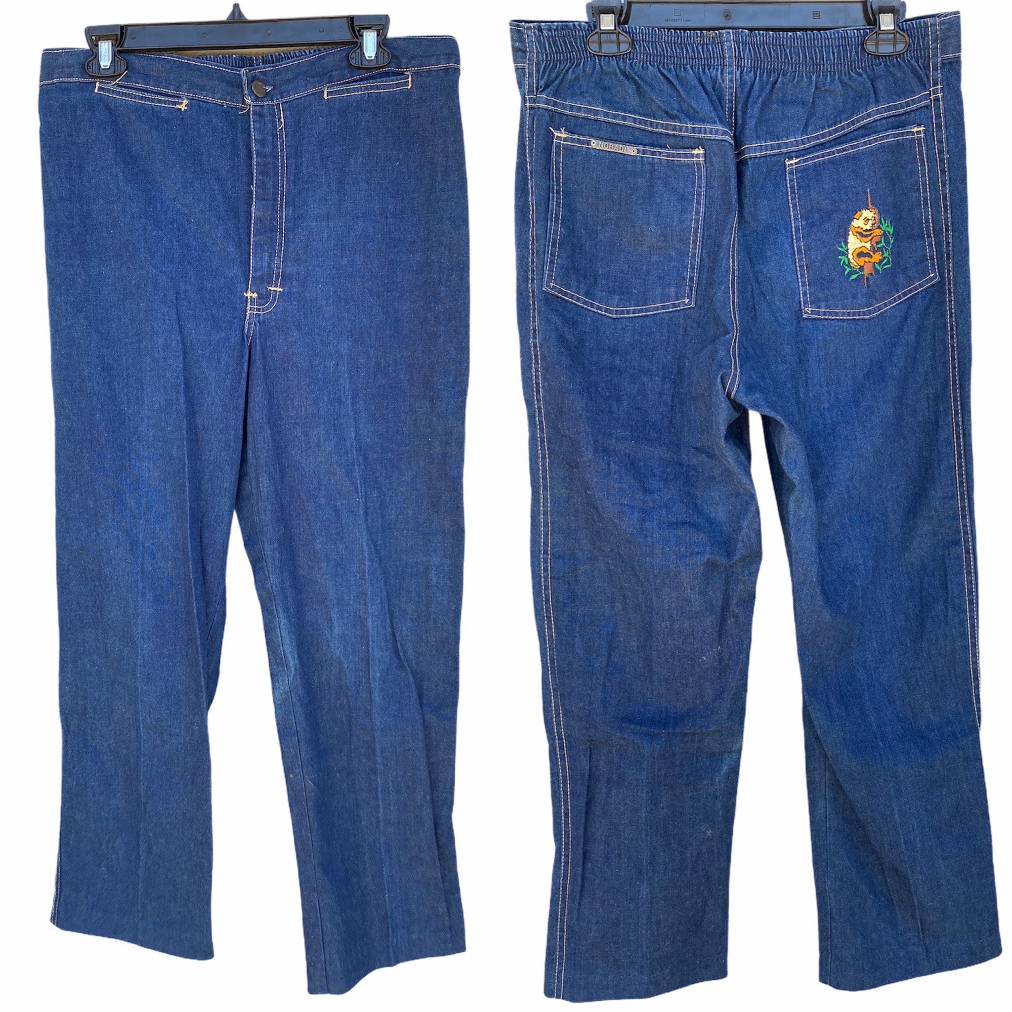 【KASHIKO】 Embroied Nonfade Denim Pants Black MUSINSA | KASHIKO Embroidered Nonfade Denim Pants - Black