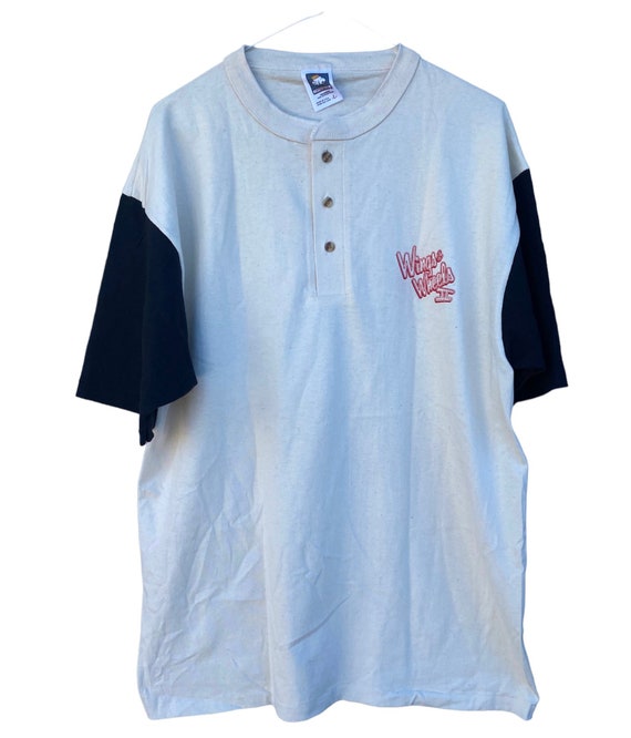 Vintage Wings and Wheels Deadstock Henley short sleev… Gem